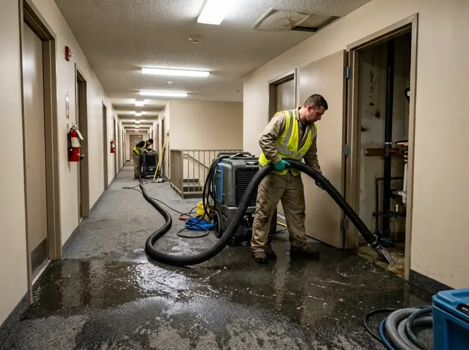 multi-unit-apartment-hallway-f-005 — frequently asked questions, Emergency Burst Pipe Water Extraction & Removal in North Sc…